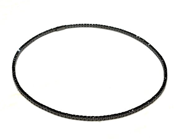 Collar John Richmond Hombre Tennis Lab in Titanio Diamante Lab Grown 14.60 Ct JRTN26BB - JRTN26BB